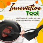 2-in-1 Grip Flip Tongs – Easy, Non-Stick Cooking Tool