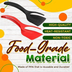 2-in-1 Grip Flip Tongs – Easy, Non-Stick Cooking Tool