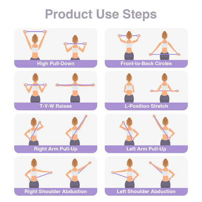 New Figure 8 Resistance Exercise Bands