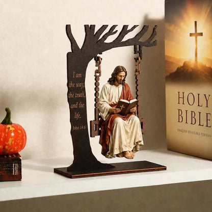 🎁 Buy 2 Get 1 Free – Christian Jesus Swing Table Decor