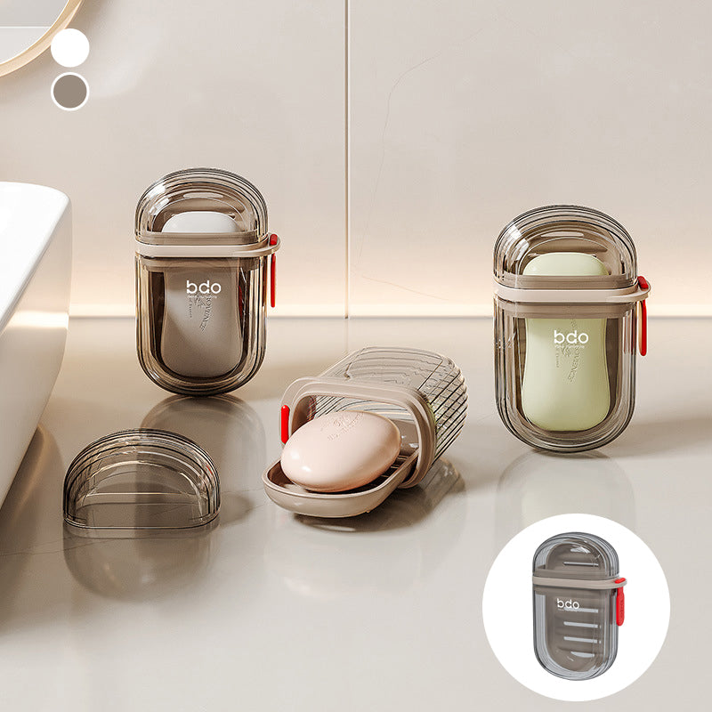 3-in-1 Portable Travel Soap Box: Secure-Seal Leakproof Design with Advanced Removable Drainage System