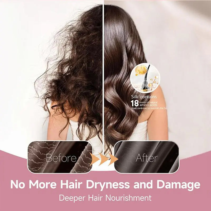 Wake-Up-Ready" Anti-Frizz Silk Bonnet with Adjustable Tie-Band