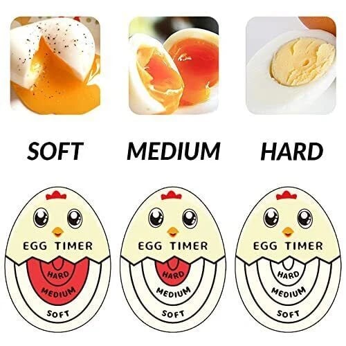 Stop Guessing! Perfect Soft & Hard Boiled Eggs Every Time – Heat Sensitive Color Changing Timer
