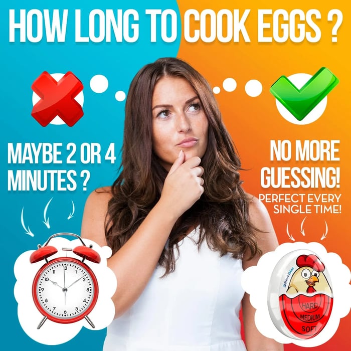 Stop Guessing! Perfect Soft & Hard Boiled Eggs Every Time – Heat Sensitive Color Changing Timer