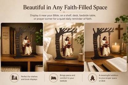 🎁 Buy 2 Get 1 Free – Christian Jesus Swing Table Decor