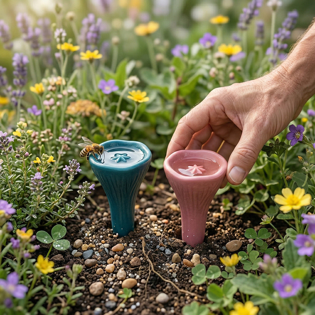 Bumblebee Insect Drinker – Colorful Water Station for Bees & Garden Pollinators