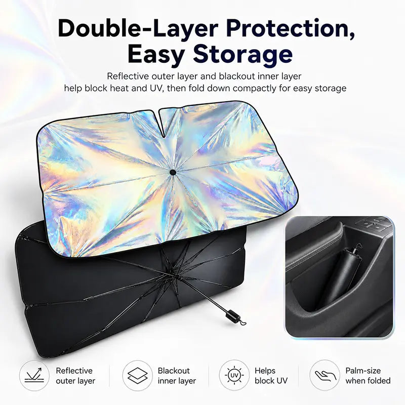 ☀️ 50% OFF SUMMER SALE Beat the Heat with the 3-Second Windshield Sun Shade