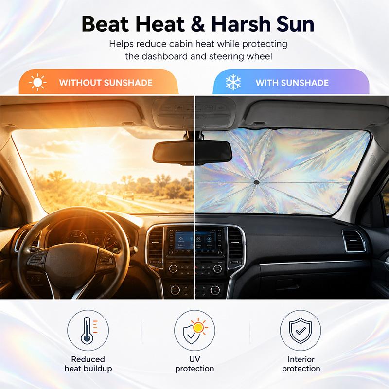 ☀️ 50% OFF SUMMER SALE Beat the Heat with the 3-Second Windshield Sun Shade