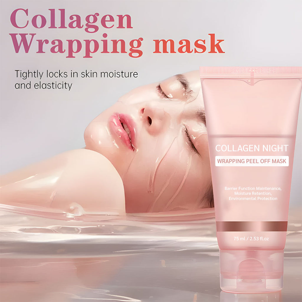 Collagen Night Wrapping Peel-Off Mask — Overnight Collagen Wrap for Firmer, Radiant Skin
