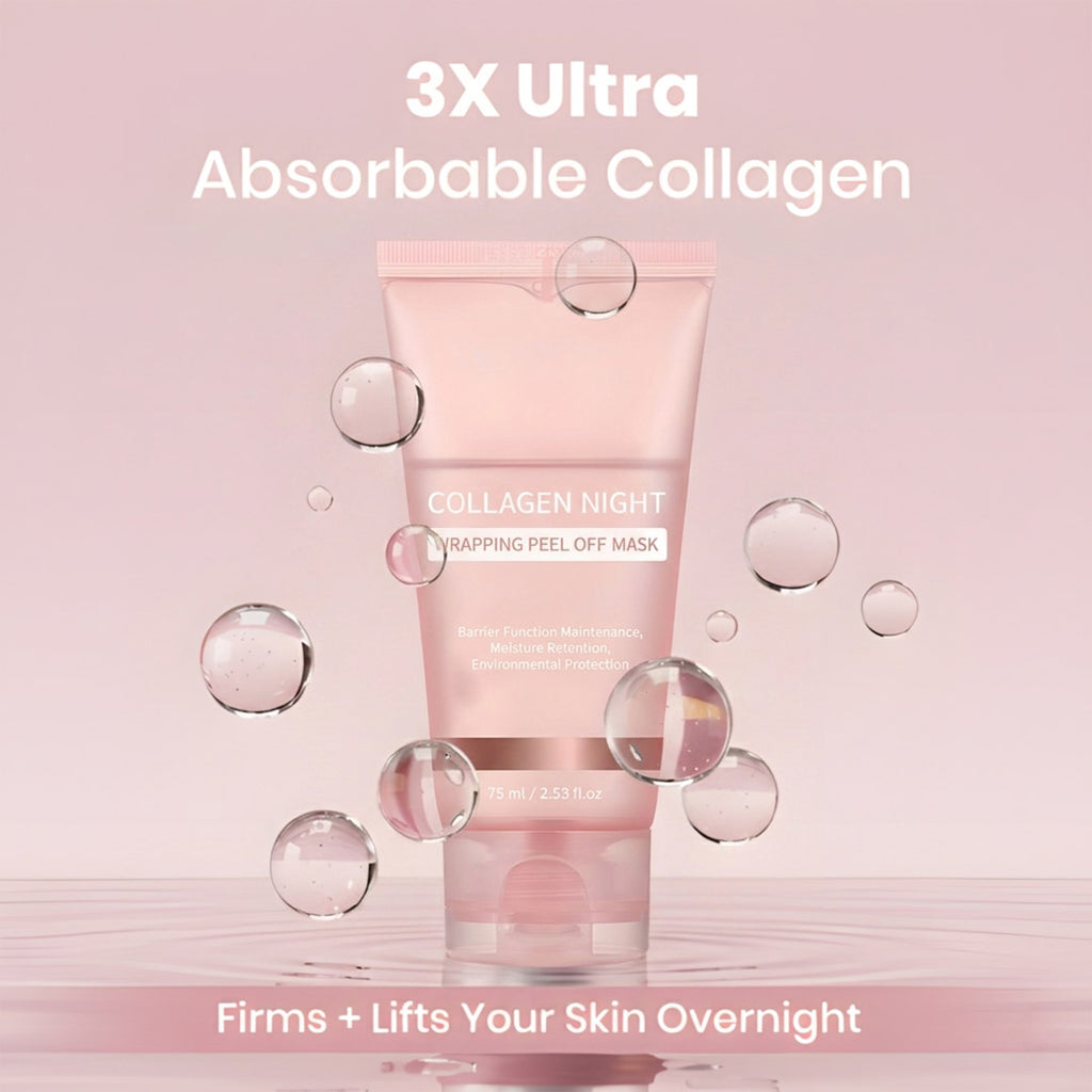 ✨Collagen Night Wrapping Peel-Off Mask — Overnight Collagen Wrap for Firmer, Radiant Skin