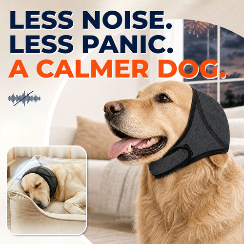Sound-Dampening Dog Ear Wrap for Fireworks & Storm Anxiety 🐶