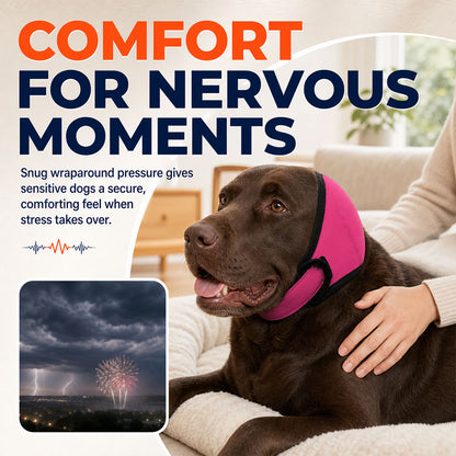 Sound-Dampening Dog Ear Wrap for Fireworks & Storm Anxiety 🐶
