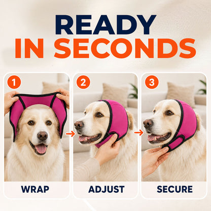 Sound-Dampening Dog Ear Wrap for Fireworks & Storm Anxiety 🐶