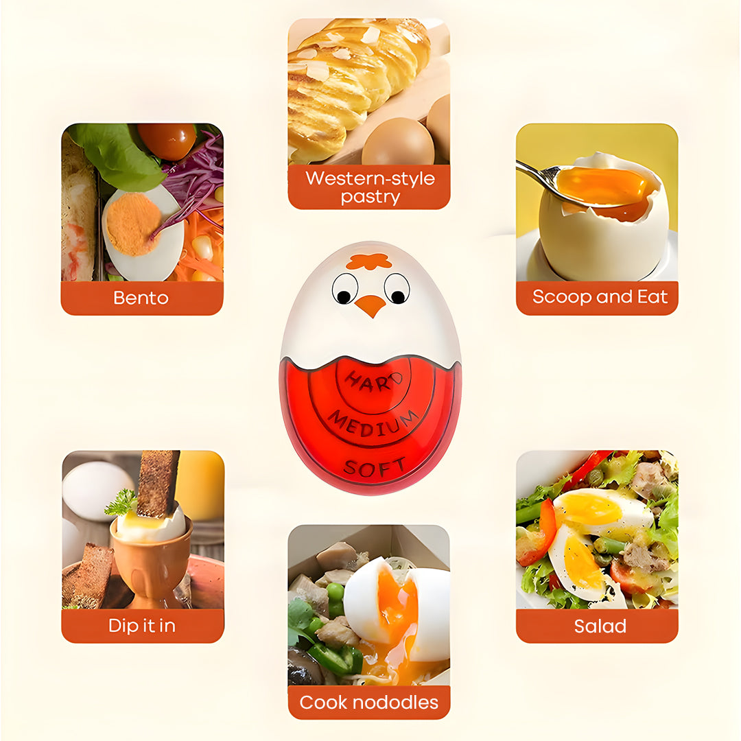 Stop Guessing! Perfect Soft & Hard Boiled Eggs Every Time – Heat Sensitive Color Changing Timer