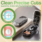 ✨ Precision Adjustable Pill Cutter & Case | Safe 2-in-1 Design