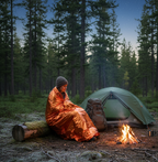 Emergency Thermal Bivvy Bag: Ultralight Mylar Survival Sleeping Bag & Shelter for Camping & Rescue 🏕️🧡