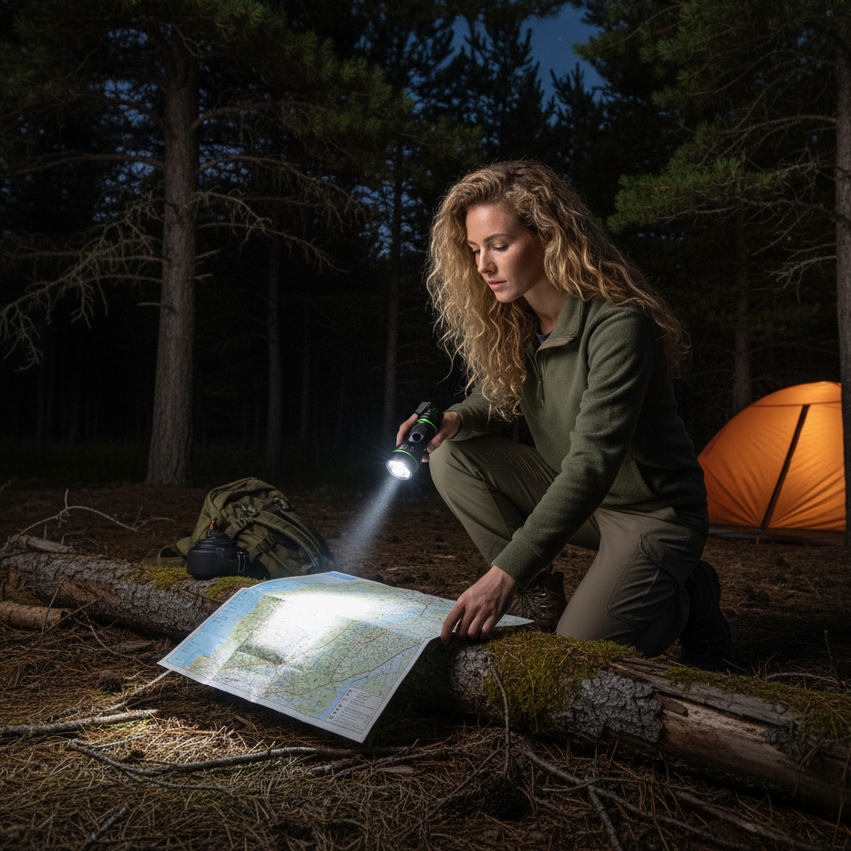 Ultra-Bright Tactical Flashlight: Professional High-Lumen Telescopic Zoom & Long-Range Expedition Torch 🔦⚡