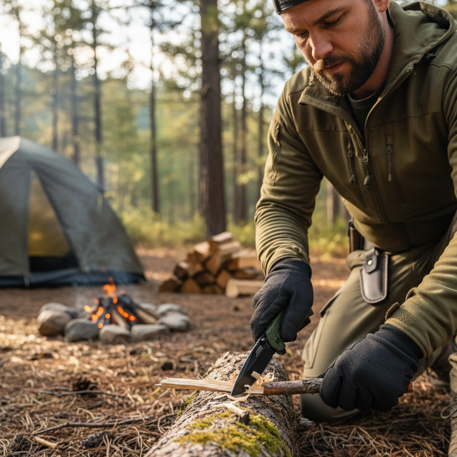 Python Series Tactical Folding Knife: High-Carbon Stainless Blade with CNC Nylon Fiber Grip 🔪🐍