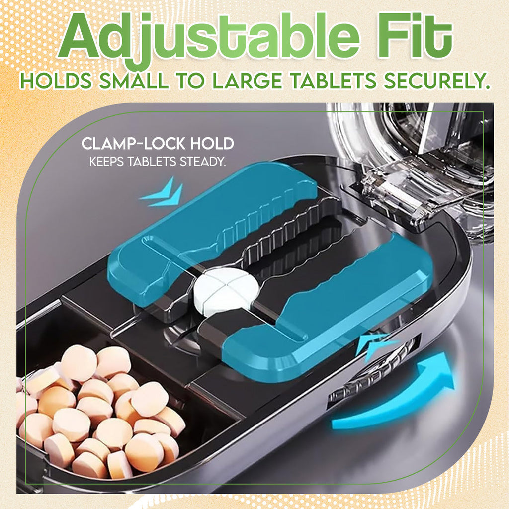 ✨ Precision Adjustable Pill Cutter & Case | Safe 2-in-1 Design