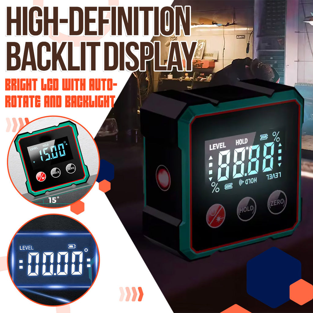 2025 Hot Sale 50% OFF💥Magnetic Digital Angle Finder with Electronic Laser