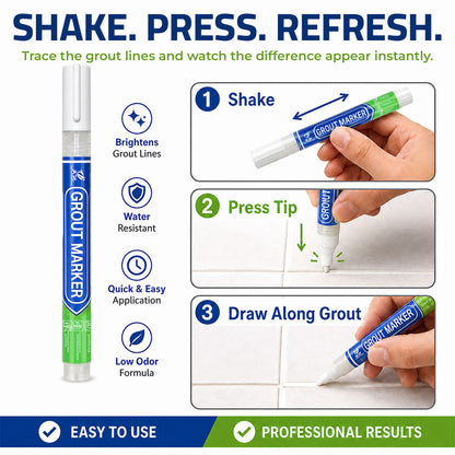 Grout Marker™ | Waterproof Tile Grout Paint & Repair Pen