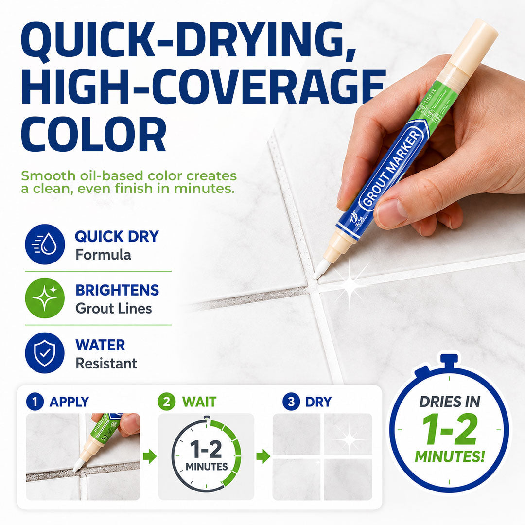 Grout Marker™ | Waterproof Tile Grout Paint & Repair Pen