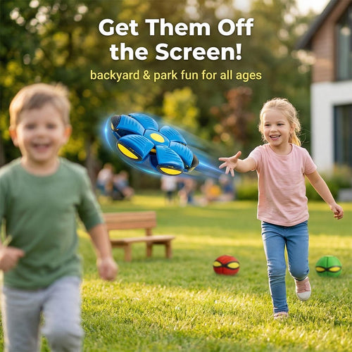 Magic Flying Disc Ball – 2-in-1 LED Light-Up Sensory Toy for Kids