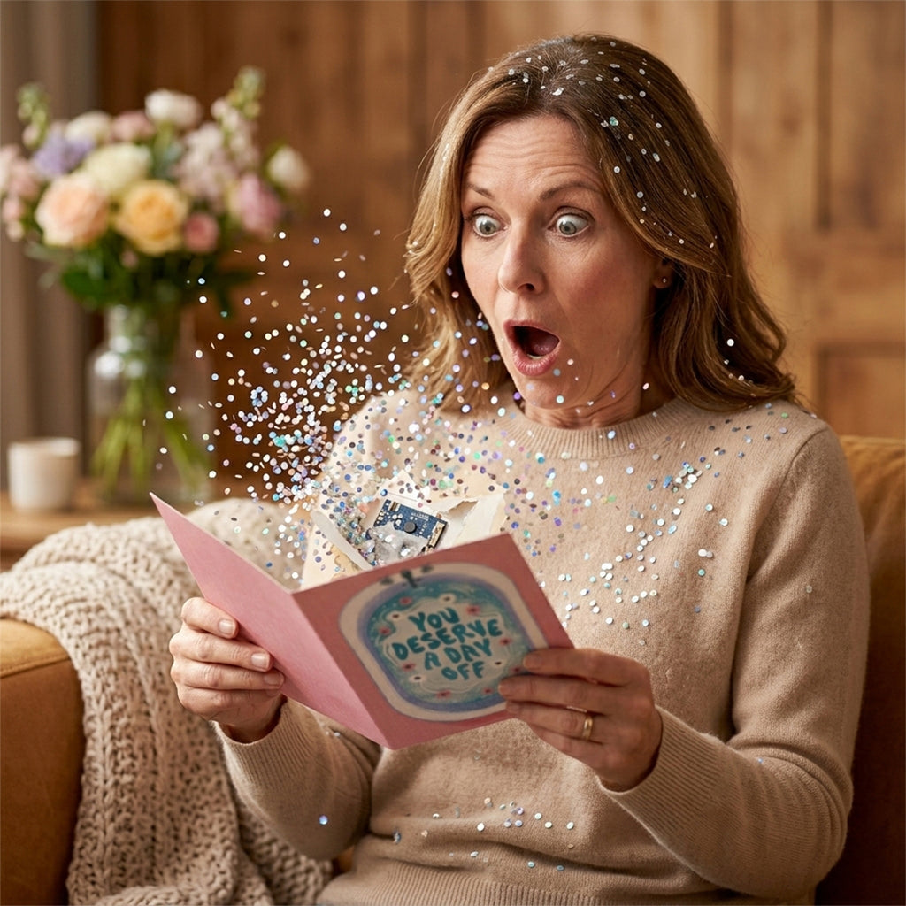 Endless Mom Talking Card with Glitter – Hilarious Mother’s Day Prank Card