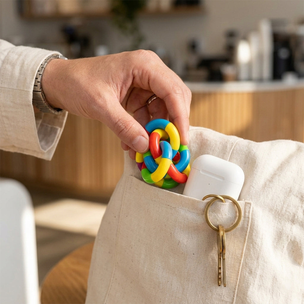 Quiet Twistable Fidget Toys Set – 5pcs Sensory Stress Relief for Kids & Adults, Portable & Creative Fun