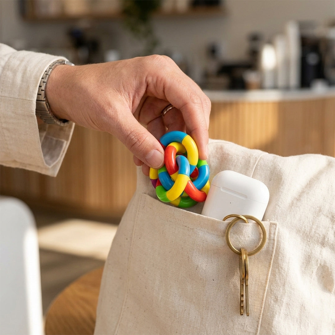 Quiet Twistable Fidget Toys Set – 5pcs Sensory Stress Relief for Kids & Adults, Portable & Creative Fun