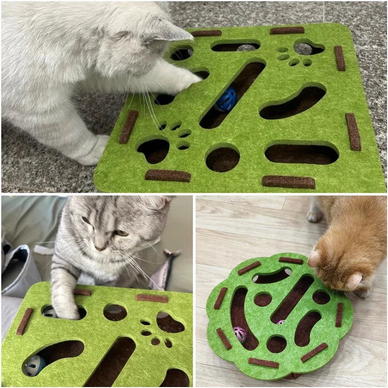 2026 Cat Scratch Puzzle Enrichment Box – Interactive Nail Filing & Scratch Toy for Indoor Cats, Stress‑Free Claw Care & Play