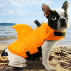 SharkDog Professional Dog Lifesaver - Adjustable Shark-Fin Swim Vest for All Breeds