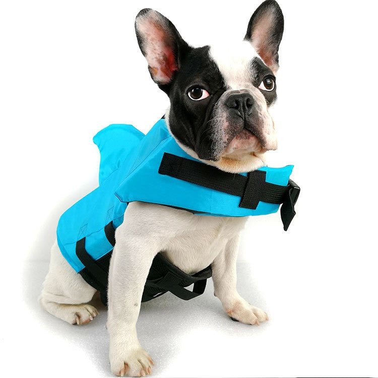 SharkDog Professional Dog Lifesaver - Adjustable Shark-Fin Swim Vest for All Breeds