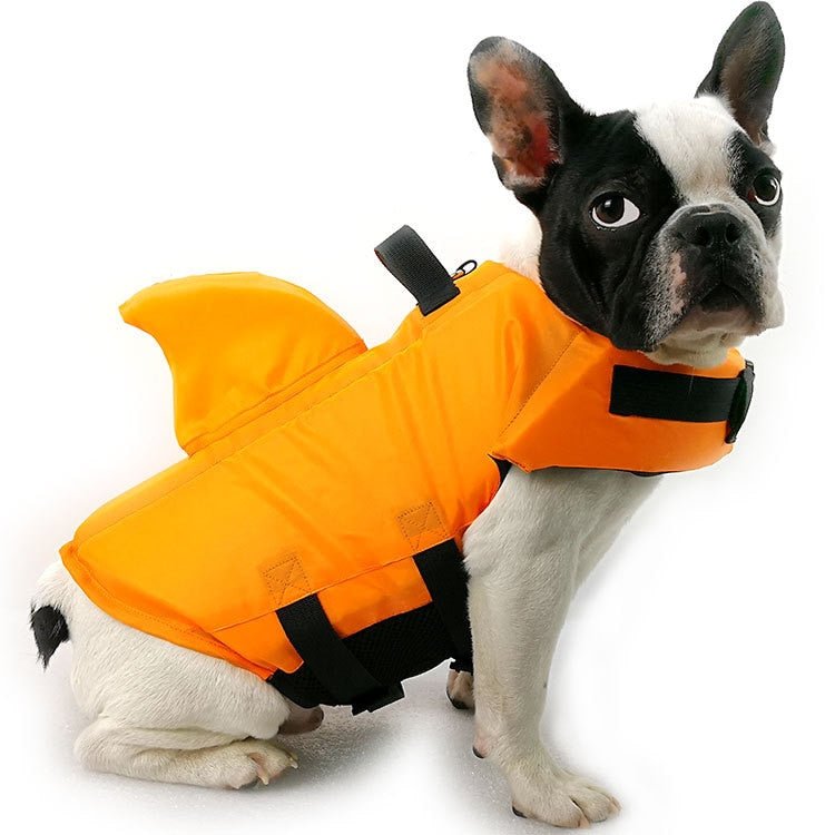 SharkDog Professional Dog Lifesaver - Adjustable Shark-Fin Swim Vest for All Breeds