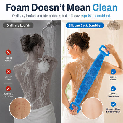Double-Sided Silicone Back Scrubber