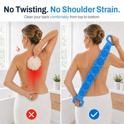 Double-Sided Silicone Back Scrubber