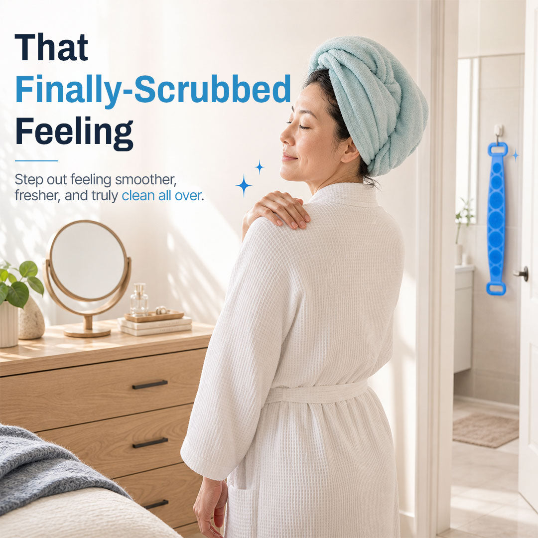 Double-Sided Silicone Back Scrubber