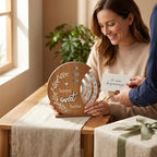 Wooden Perpetual  Desk Calendar