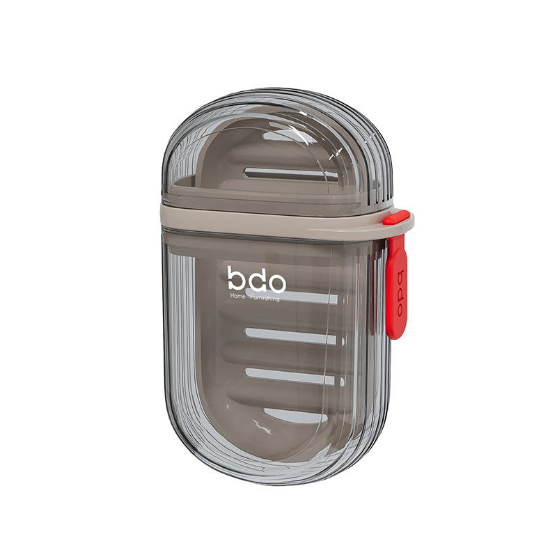 3-in-1 Portable Travel Soap Box: Secure-Seal Leakproof Design with Advanced Removable Drainage System