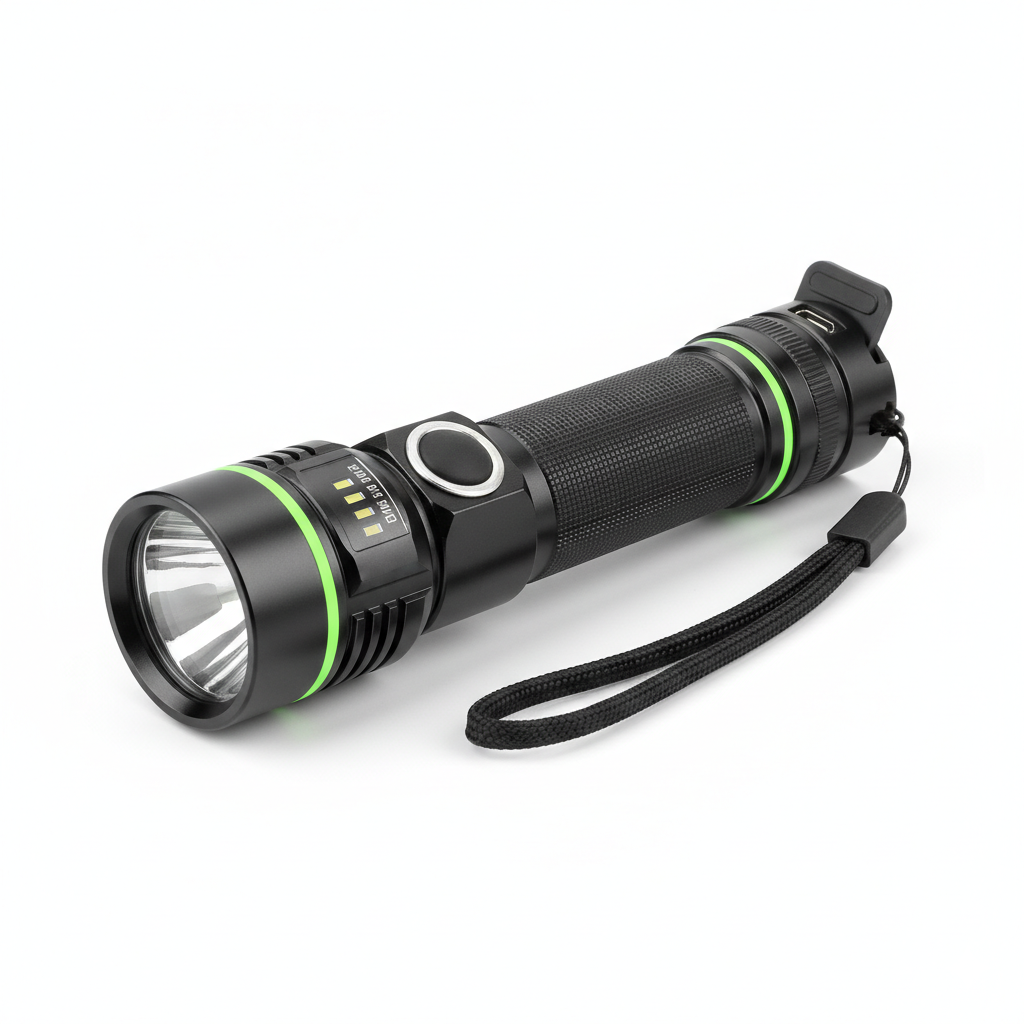 Ultra-Bright Tactical Flashlight: Professional High-Lumen Telescopic Zoom & Long-Range Expedition Torch 🔦⚡