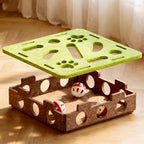 2026 Cat Scratch Puzzle Enrichment Box – Interactive Nail Filing & Scratch Toy for Indoor Cats, Stress‑Free Claw Care & Play