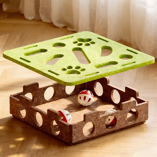 2026 Cat Scratch Puzzle Enrichment Box – Interactive Nail Filing & Scratch Toy for Indoor Cats, Stress‑Free Claw Care & Play