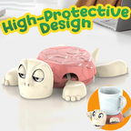 Funny 3D Turtle Coaster 🐢✨ | Surprise Pop-Up Design · Protects Surfaces from Rings & Heat