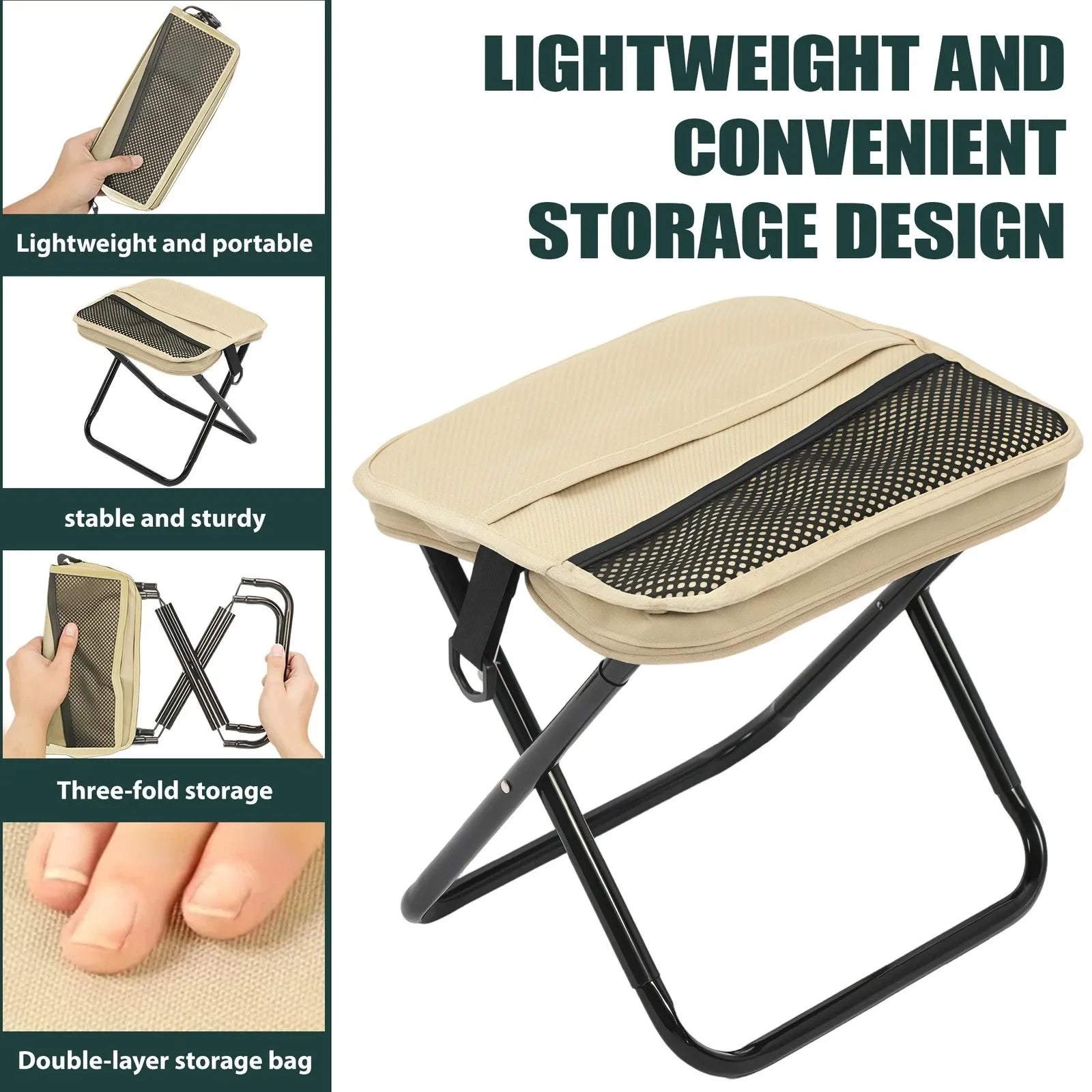 Foldable Backpack Stool