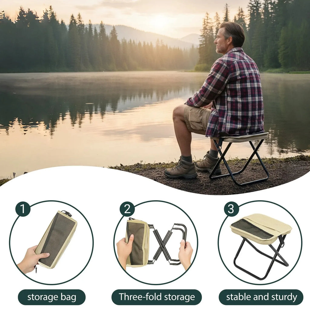 Foldable Backpack Stool