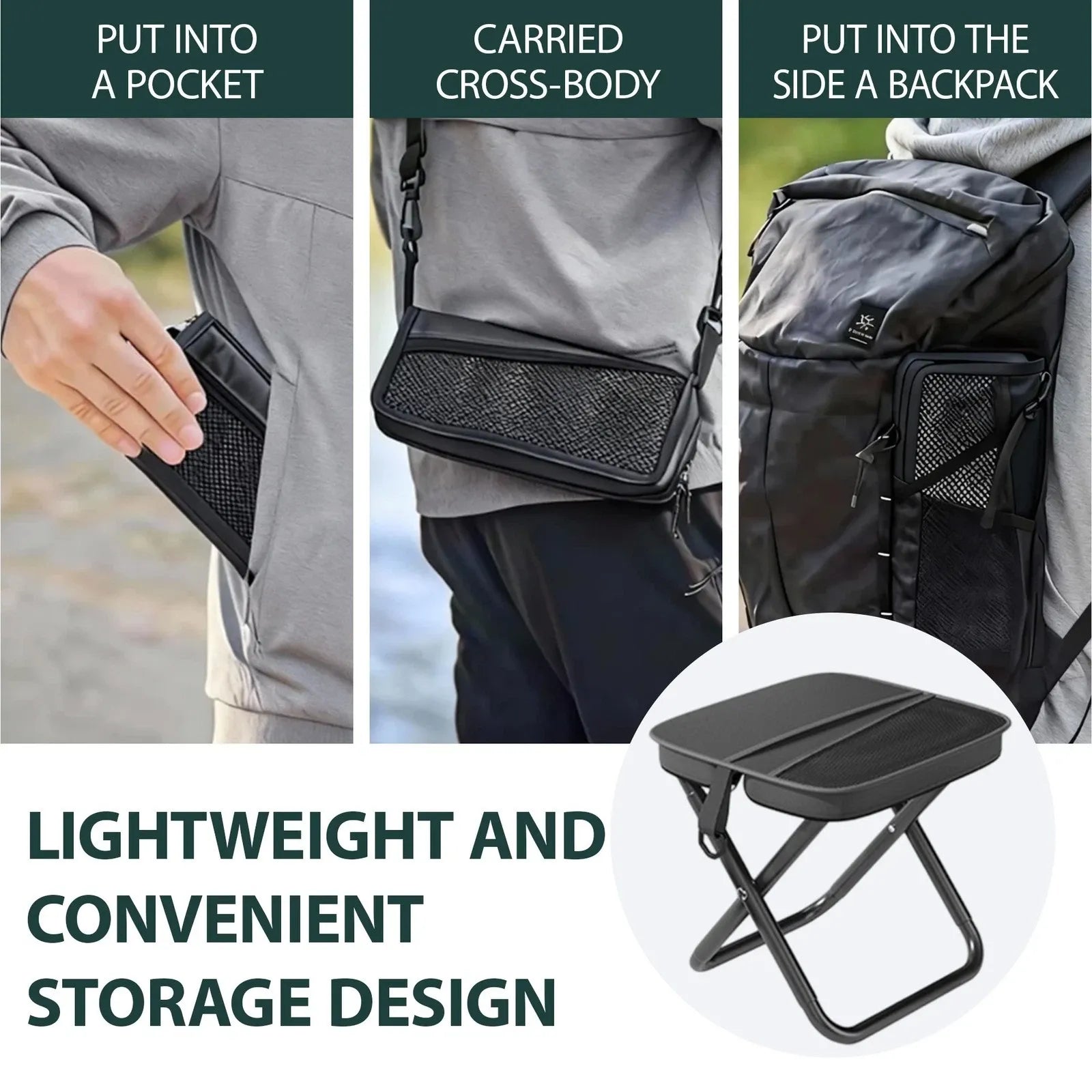 Foldable Backpack Stool
