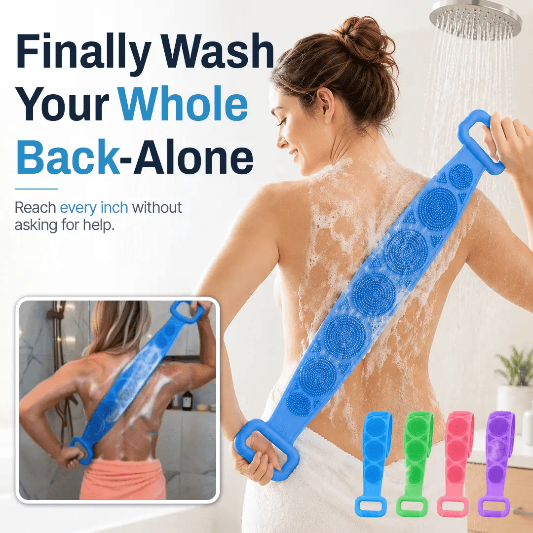 Double-Sided Silicone Back Scrubber